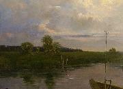Albert Wohlenberg Am Lehnitzsee bei Neu-Fahrland oil painting on canvas